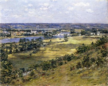  impressionistische - Tal der Seine impressionistische Landschaft Theodore Robinson Fluss